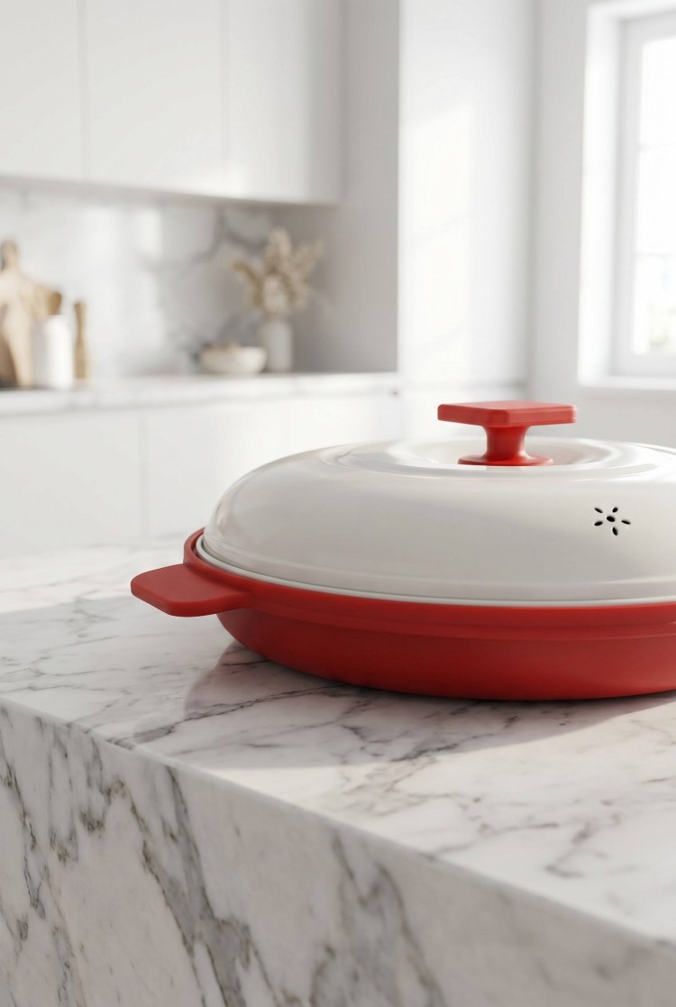 Multi-Functional Microwave Cooking Griddle with Breathable Ceramic Lid - Product view 5