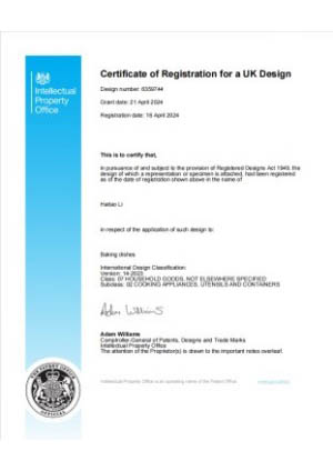 LFGB food grade certificate for microwave grill pot