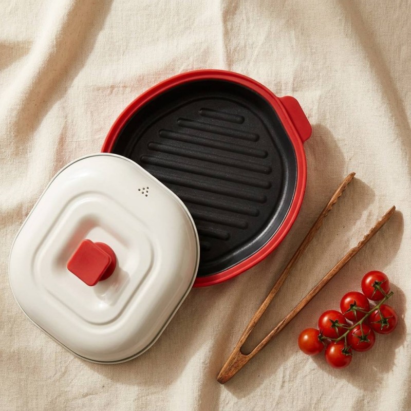 Grill multifonctionnel pour four à micro-ondes pour steaks et légumes