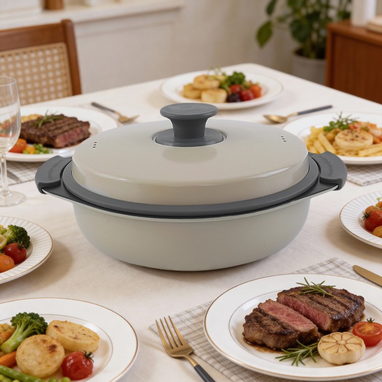 Multi-Pot Grill Micro-Ondes pour la Cuisson à Faible Huile et la Préparation des Repas
